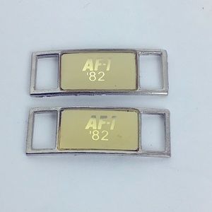 Vtg AF1 Shoelace BuckleNike Air Force 1  Lace Low High AF1 Tags Replacement Set